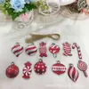 Produto Novo Transfronteiriço 24 Peças de Pingentes de Madeira de Gnomo de Natal, Enfeites de Pingente de Gnomo para Decoração de Árvore de Natal