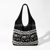 Bolsa de punto hueco de venta caliente transfronteriza con diseño de malla, bolsa tejida, bolsa de playa de verano, bolsa tote de gran capacidad para mujer