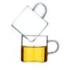 Vidro transparente simples Xícara de chá pequena Copo de chá alto borossilicato de vidro Kung Fu Tea Set Xícara de chá Household Straight Glass Tea Cup