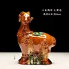Estatueta de Ovelha em Cerâmica Tang Sancai, Ovelha da Fortuna Atraindo Dinheiro, Decoração de Sala de Estar em Casa, Decoração do Canto Sudoeste
