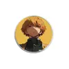 Anime Japonés y Coreano Demon Slayer Broche Divertido Insignia de Metal Accesorios para Ropa Pines de Solapa Patrón Geométrico Redondo Venta al por Mayor de Fábrica