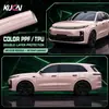Película de Mudança de Cor para Carro TPU PPF PPF Colorido TPU Aplicação Seca Película de Mudança de Cor Concha de Cristal Pó 5.0ftx49f