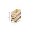 Estante de Almacenamiento para Escritorio, Caja de Libros para Salón de Clases de Estudiantes, Carrito de Aprendizaje de Lado de Mesa para Colocar Libros, Carrito Pequeño para Mover Libros Debajo de la Mesa