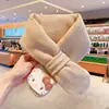 Guantes de Peluche de Gato con Estampado de Leopardo Lindos para Mujer, Nuevo Estilo de Invierno, Guantes de Dedos Completos con Correa al Cuello Engrosados para Ciclismo de Niñas, Resistentes al Frío