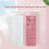 Papel Depilatório de Cera de Abelha Descartável, 100 Peças, Tecido Não Tecido para Nail Art e Depilação