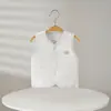 Colete de Cashmere Enrolado no Núcleo para Recém-Nascidos Camada Única Colete Pequeno Primavera, Outono e Inverno Meninos e Meninas de 0 a 1 Ano Jaqueta Interna de Bebê