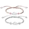 Pulseira de Casal Pixiu Bebê Trazendo Sorte em Prata Pura 999 de Fujian e Guangdong, Novo Estilo Chinês Presente de Alto Padrão para Homens e Mulheres, Presente para o Festival Qixi