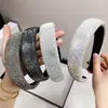 Diadema de Lujo y Estilo con Textura de Diamante Completa para Mujer, Accesorio para el Cabello Estilo Coreano