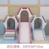 Centro de educación temprana resbaladilla suave combinada área de juegos interior para padres e hijos equipo de escalada deportiva entrenamiento sensorial