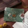 Bolsa para Tarjeta de Invitación de Estilo Antiguo Brocado Retro Patrón Repujado Sobre de Alta Gama Venta al por Mayor en Stock Tarjeta de Invitación Carta de Invitación