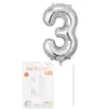 Globo de Número de Película de Aluminio de 16 pulgadas Deluxe Empaque Individual Paquete de Cartón Globo de Papel de Aluminio Decoración para Fiesta de Cumpleaños Arreglo Venta al por Mayor