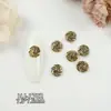 Ventas Directas de Fábrica de Nuevos Pedrería Retro Cruzada para Uñas de Moda al Por Mayor, Decoraciones para Uñas con Forma de Corazón y Cabeza de León