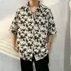 Camisa de Estilo Delgado para Verano 2026 Moda Estilo Perezoso Casual Moda Holgada Nueva Impresión Digital Ropa para Hombres