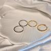 Pendientes de aro lisos de metal de alta calidad, ligeros, lujosos, con temperamento, de perla, de plata 925 y aguja de oro.