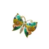Nova Moda Estilo Flor de Pérola Cravejada com Strass Borboleta Animal Broche de Liga Corsage Acessório de Roupa para Mulheres, Estoque Pronto do Fabricante Atacado