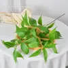 Flores Artificiales, Hojas de Eucalipto, Hojas de Eucalipto Olivo de Colores Otoñales, Arreglos de Plantas Verdes, Hojas Falsas para Decoración de Bodas
