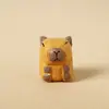 Llavero Colgante de Madera Tallada Hecho a Mano Capibara Lindo Muñeco de Capibara Colgante para Mochila Pequeño Regalo