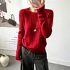 Estilo Coreano Outono 2026 Novo Simples Elegante Gola Redonda Malha Suéter de Lã de Ovelha Ponto Trançado Caxemira Top Feminino Estiloso