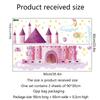 ZSZ2884 desenhos animados rosa estrela lua castelo criativo adesivos de parede sala de estar quarto crianças fundo adesivos decorativos de parede