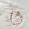 Cadena de cordón de gato KT de caramelo fresca y linda de verano, pulsera de muñeca, bolsa de cadena de cámara ccd, cubierta de auriculares, llavero