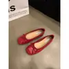 Suave brisa nocturna, bailarinas con estampado de mariposas, estilo retro francés, bailarinas plateadas de suela suave, colección primavera/verano, zapatos de mujer inspirados en Chanel