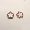 Accesorios Populares de Joyería de Trébol de Cuatro Hojas de Amazon DIY Trébol de Cuatro Hojas Punto Diamante Acrílico Pendientes Collar Accesorios Accesorios