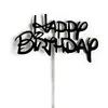 Banner de cartão bandeirinha pequena cartão cartão decoração de bolo feliz aniversário panificação diy