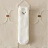 Calcetines de dormir gruesos y lindos de vellón de coral sin pelo de oso de dibujos animados tridimensionales para otoño e invierno, calcetines de luna, calcetines cálidos para el suelo para mujer
