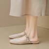 Weiwei Girl 1519-10 Zapatillas Bajas Francesas de Verano para Mujer con Correa y Puntera Descubierta para Exterior y Playa