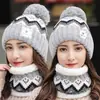 Sombrero de Lana con Protección para Orejas y Cuello Espeso de Terciopelo para Mujer Otoño e Invierno Sombrero de Punto para Ciclismo Protección contra el Frío para Mujer Sombrero Cálido