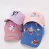 Sombrero de invierno nuevo ins pana luces gorra de béisbol para niños caricatura kulomi gorro cálido para exteriores