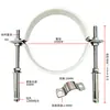 Soporte de tubería de acero inoxidable 10 cm varilla roscada completa accesorios de tubería de acero inoxidable soporte de fijación de tubería de doble capa