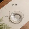 Tapete Isolante Térmico Estilo Japonês, Porta Copo para Chá, Acessórios para Conjunto de Chá Kung Fu de Vidro Cristalino, Suporte para Copo, Bandeja de Chá para Cerimônia do Chá, Base para Xícara de Chá
