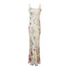 Mercado de Flores de Londres Floral Tropical Gracioso e Exquisito Vestido com Alça Resistente 2026 Estilo Novo Início da Primavera