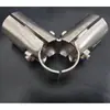 /Conector de Unión de Acero Redondo Galvanizado de Dos Vías Tres Vías Hebilla de Soldadura sin Pulgada Accesorios