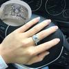 Deseo Grupo de Personalidad Set Micro Set Zirconia de Diamante Completo Anillo Ancho Grande Hombres Lujo Set Completo para Brazo Anillo de Diamante para Hombres Locales