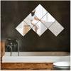 Espejo Blando DIY Papel Tapiz Autoadhesivo Espejo Acrílico Espejo de Cuerpo Entero Adhesivo Decoración de Baño Adhesivo de Pared de Espejo DIY