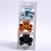 4,5cm Médio Transparente Estampa de Leopardo Laço de Amor Presilha de Cabelo Shark Clip Feminino Grampo para Meio Rabo Venda Quente Transfronteiriça Grampo de Cabelo