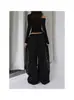 Calça de Moletom Estilo Americano com Pedrarias para Mulheres, Calça Solta de Pernas Largas para Primavera/Verão, Calça Tendência de Comprimento Total para Dança Jazz
