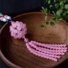Colar de Cristal Corrente para Suéter Atacado Cauda de Pavão Hortênsia Hanfu Colar Longo Franja Estilo Chinês Ágata Calcedônia