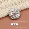 Botones Dobles C Botones Metálicos Cosidos a Mano Estilo Pequeño Fragante Botones para Chaqueta de Abrigo de Lana Traje Falda