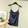 Camisola de Modal para Mulheres, Verão Branco Versátil Ombro a Ombro Curta Respirável Sem Mangas Camiseta de Baixo