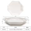 Prato de melamina imitação de porcelana louça de restaurante prato de plástico prato quadrado para refogar prato para prato frio de hotel prato para hot pot prato para acompanhamento