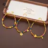 Nuevo Pulsera de Cuentas de Semilla Siete Colores Dopamina Melocotón para Glúteos Pulsera de Cuentas Bohemia Femenina Regalo para Novia