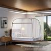 Mosquitero Yurta sin Instalación Cama de 1.5m Cama de 1.8m Plegable Removible y Lavable Parte Superior de Malla a Prueba de Polvo Parte Superior de Malla Sin Repelente de Mosquitos