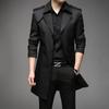 Rompevientos para hombre de longitud media primavera otoño invierno de alta calidad que combina con todo chaqueta ligera de negocios talla grande con terciopelo transfronterizo
