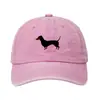 Gorra de Béisbol de Algodón Lavado Estampada de Perro Dachshund Transfronteriza, Gorra de Papá Vintage para Hombres, Gorra de Béisbol Retro de Comercio Exterior, Artículo Más Vendido