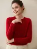 Suéter 100% Caxemira Novo Estilo Outono e Inverno 2026 para Mulheres, Suéter Gola Redonda, Tricô Estilo Solto e Relaxado, Camada Base Macia e Aconchegante, Mangas Longas
