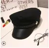 Boina Verano Británica Delgada Retro Versátil Azul Marino Sombrero Otoño e Invierno Estilo Coreano Moderno Japonés Negro Lana Capucha Sombrero