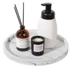 Bandeja de Almacenamiento Popular de Silicona de Amazon, Bandeja Redonda Mármol, Caja de Almacenamiento para Cosméticos, Grande, Mediana y Pequeña en Stock